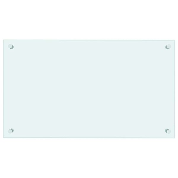 vidaXL k&ouml;&ouml;gi pritsmekaitse, piimav&auml;rvi, 70 x 40 cm, karastatud klaas