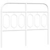 vidaXL metallist vahetatav voodipeats, valge, 120 cm