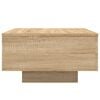 vidaXL kohvilaud LED-tuledega, Sonoma tamm, 55 x 55 x 31 cm