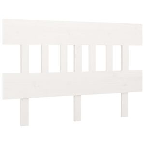 vidaXL voodipeats, valge 203,5x3x81 cm m&auml;nnipuit