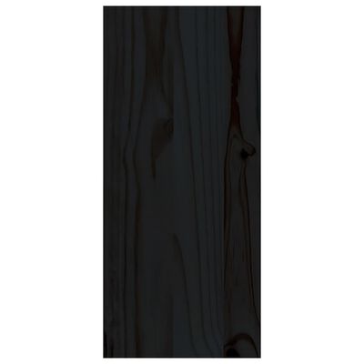 vidaXL veinikapp, must, 56 x 25 x 56 cm, männipuit