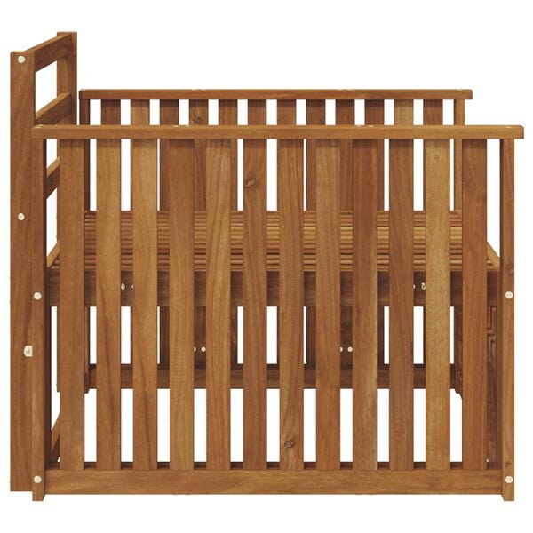 vidaXL 2 T&uuml;kk Diivan k&auml;etugedega Tugev akatsiapuu Neutraalne