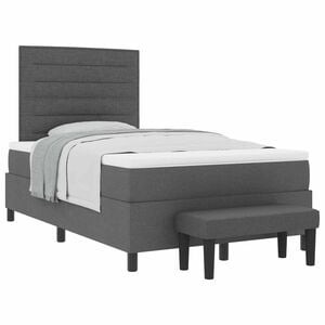 vidaXL Karbi vedrumadrats peaga Tumehall 120 x 190 cm kangas