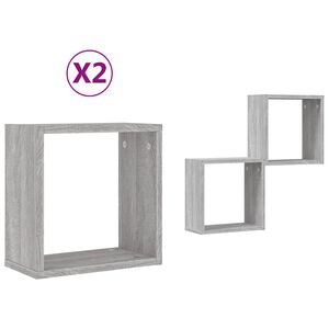vidaXL Wall Cube riiulid 2 tk Hall Sonoma 30x15x30 cm