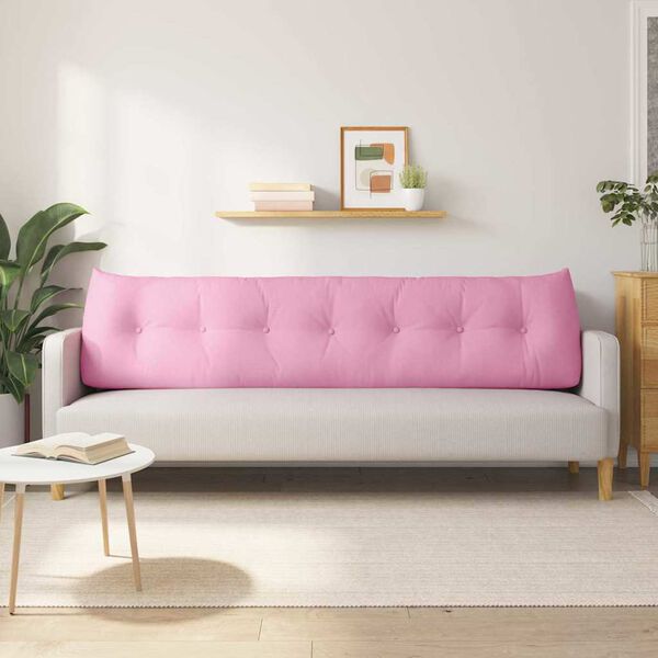 vidaXL Seljatugi padi Roosa 200 x 24 x 50 cm kangas