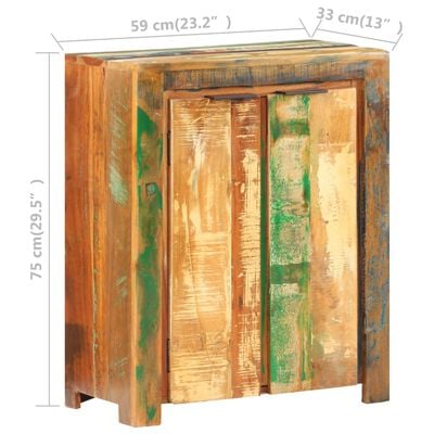 vidaXL puhvetkapp, 59 x 33 x 75 cm, taastatud puit