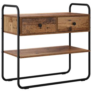 vidaXL Konsoollaud Vana puit 80 x 40 x 75 cm Tehispuit