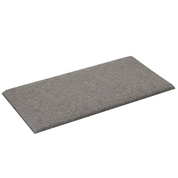 vidaXL seinapaneelid 12 tk, helehall, 30 x 15 cm, kangas, 0,54 m²
