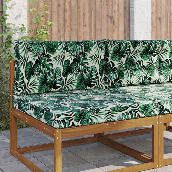 vidaXL V&auml;lim&ouml;&ouml;blitugi patja 2 pcs Lehe muster Pol&uuml;ester