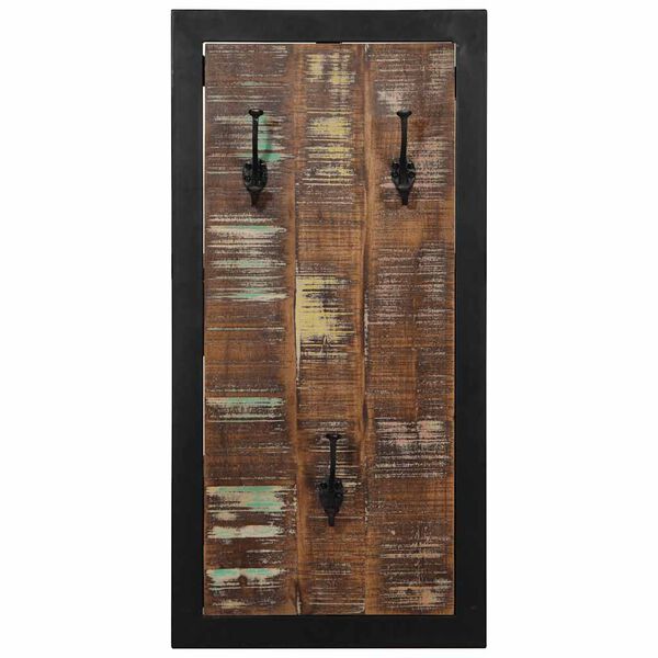 vidaXL mitmevärviline riidenagi 40x2x80 cm taaskasutatud täispuit