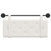 vidaXL Rippuv Peatoe Valge 110 x 55 x 5 cm Kunstnahk