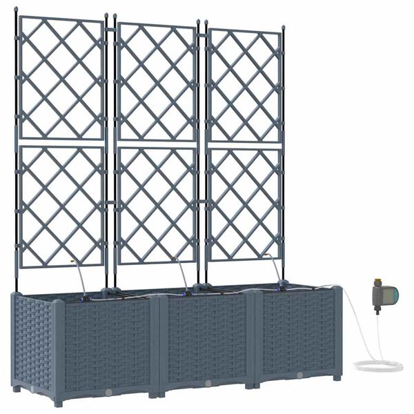 vidaXL Aia istutuspot 3 pcs Helehall Teras