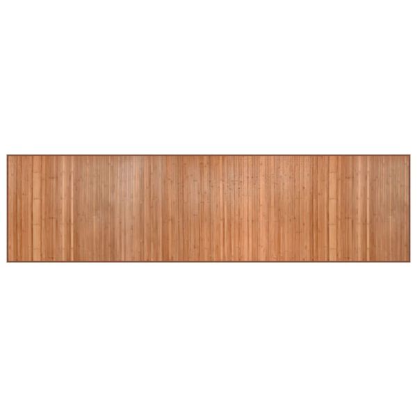vidaXL vaip, ristk&uuml;likukujuline, naturaalne, 80 x 300 cm, bambus