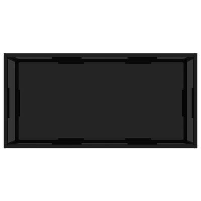 vidaXL kohvilaud, must, 100 x 50 x 35 cm karastatud klaas