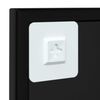 vidaXL seinapeegel, must, 60 x 60 cm, metall
