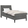 vidaXL Voodiraam madratsiga madratsiga Tumehall 80 x 200 cm Samet