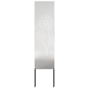 vidaXL Aia privaatsuse kate H&otilde;bedane 32 x 140 cm Roostevaba teras