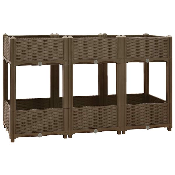 vidaXL taimekast 120 x 40 x 71 cm, pol&uuml;prop&uuml;leen