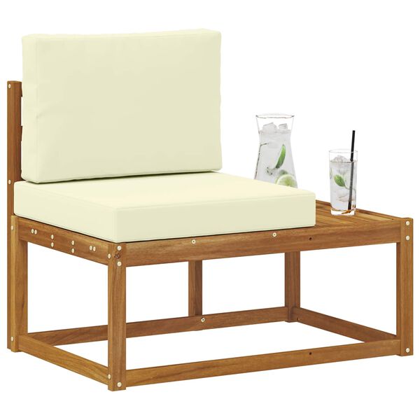 vidaXL V&auml;lim&ouml;&ouml;bel L&otilde;ppdiivan padjaga Neutraalne 91 x 63 x 73 cm