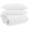 vidaXL Teki komplekt padjaga 3 pcs Valge Down Feather