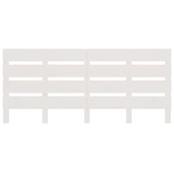 vidaXL voodipeats, valge 200x3x80 cm m&auml;nnipuit