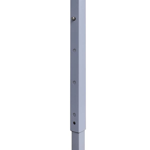 vidaXL professionaalne kokkupandav peotelk 2 seina, 3x3 m, valge teras