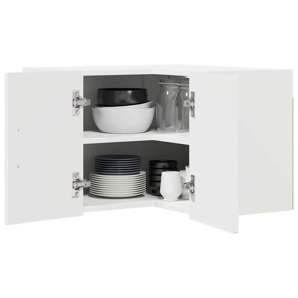 vidaXL K&ouml;&ouml;gikapp Kergelt l&auml;ikiv valge 57 x 57 x 40 cm Tehispuit