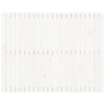 vidaXL seinale kinnitatav voodipeats, valge, 140x3x110 cm, männipuit
