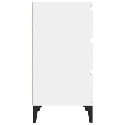 vidaXL öökapp, kõrgläikega valge, 40 x 35 x 70 cm, tehispuit
