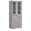 vidaXL k&otilde;rge kapp, hall Sonoma tamm, 69,5 x 34 x 180 cm, tehispuit