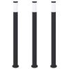 vidaXL pollarvalgustid 3 tk 110 cm roostevabast terasest IP44