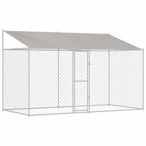 vidaXL Koerte puuri katusega H&otilde;bedane 400 x 200 x 256 cm Terase ja PE