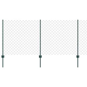 vidaXL Metallv&otilde;rk koos postiga 10 x 1 m (L x K) PVC-kaetud teras