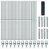 vidaXL Keevitatud Traat Aed Betoonalusega 100 x 0,4 m PVC-kaetud teras