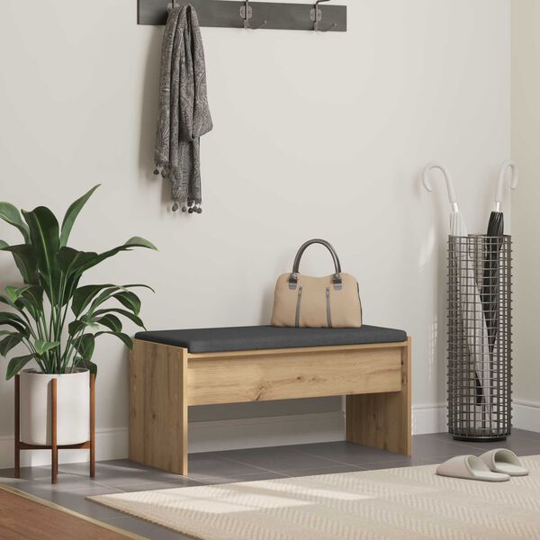 vidaXL Hallipink padjaga K&auml;sit&ouml;&ouml;puu 83 x 38 x 40 cm