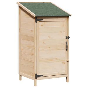 vidaXL Aiashed katusega Naturaalne 59 x 56 x 113,5 cm Tugev kuusepuit