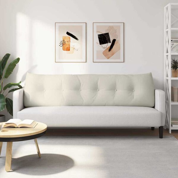 vidaXL Seljatugi padi cream 180 x 24 x 50 cm Samet