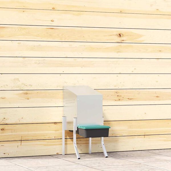 vidaXL kanade pesakast 1 sektsiooniga jalgadega, tsingitud terasest