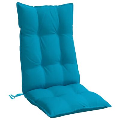 vidaXL kõrge seljatoega toolipadjad 2 tk, helesinine, oxford kangas