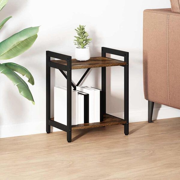 vidaXL Raamatukapp Suitsetatud tamm 40 x 30 x 50 cm Tehispuit