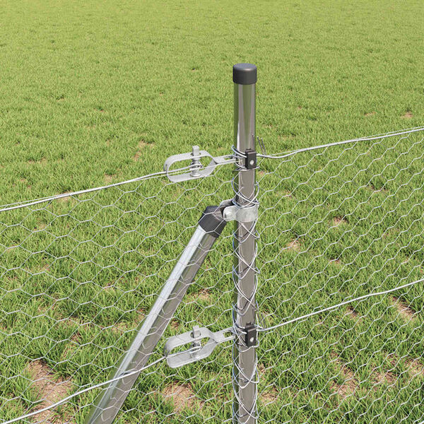 vidaXL Aiapost H&otilde;bedane 25 x 0,6 m (25 mm silmus) Teras