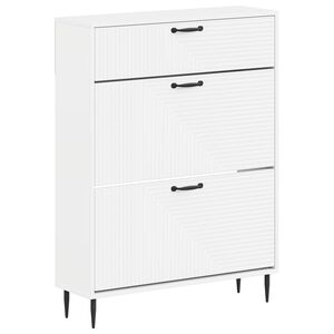 vidaXL Kinga kapp HAARLEM 78 x 24 x 103 cm Tehispuit Valge