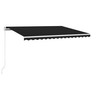vidaXL kokkupandav varikatus, 400 x 350 cm, antratsiithall