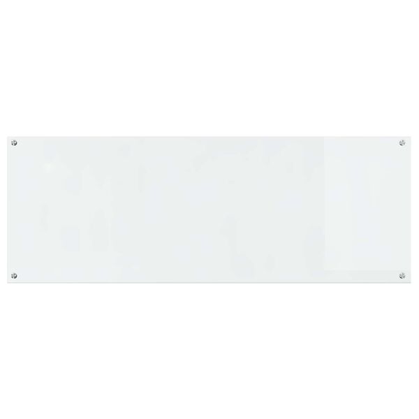 vidaXL Kögi Splashback Läbipaistev 110 x 40 x 0,6 cm karastatud klaas
