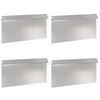 vidaXL &Uuml;kssarviku aed 4 pcs 50 x 3,5 x 25 cm Roostevaba teras H&otilde;bedane