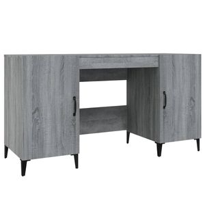 vidaXL kirjutuslaud, hall Sonoma tamm, 140x50x75 cm, tehispuit