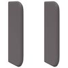 vidaXL Peatoe K&otilde;rv 2 pcs Hall 40 x 16 x 5 cm Puitlaastud ja vale nahk
