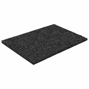 vidaXL Kummi graanulite terrassipadja Must 6 x 9 x 0,3 cm Kumm