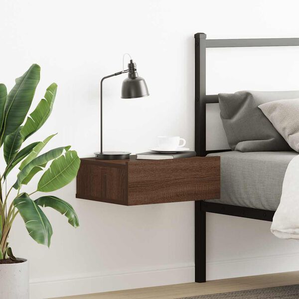 vidaXL kinnitatav &ouml;&ouml;kapp, pruun tamm, 40 x 30 x 15 cm, tehispuit