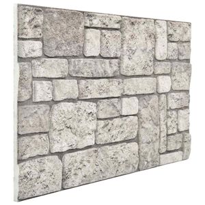vidaXL Seinapaneelid 10 pcs Hall 100 x 50 cm EPS vaht